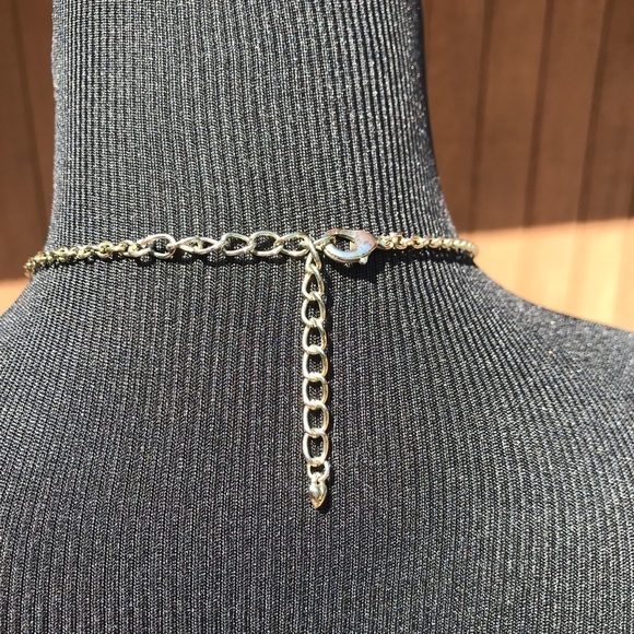 Green Gold Statement Necklace Lucite Chrysoprase - Picture 7 of 7